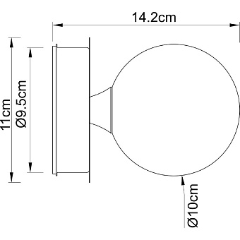 Светильник настенный Arte Lamp AQUA-BOLLA A5663AP-1CC 40Вт G9