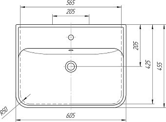 Тумба с раковиной AQUANET Виченца 212665 45х60,5х65,7см