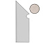 Плинтус Atlas Concord Италия Dwell A1LF Pearl Battiscopa Sagomato SX 30х7,2см 0,259кв.м.