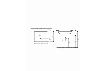 Раковина встраиваемая снизу GROHE Cube Ceramic 3948000H 49,2х37см