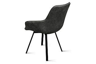 Кухонный стул поворотный AERO 56х61х85см велюр/сталь Art Grafite