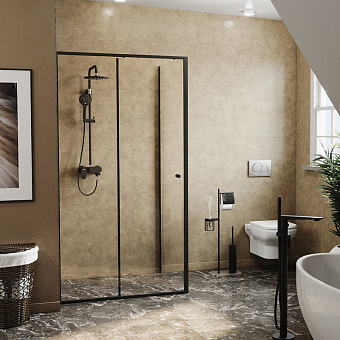 Угловое ограждение WASSERKRAFT Dill 61S15 200х110см стекло прозрачное