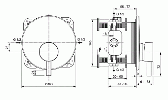 Смеситель для душа IDEAL STANDARD CERALINE A7388AA хром
