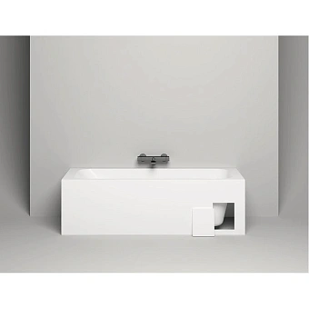 Ванна каменная SALINI ORLANDO 102112GRH S-Sense глянцевая 180х80см встраиваемая