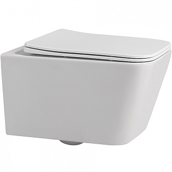 Унитаз подвесной Abber Rechteck AC1201 безободковый с микролифтом