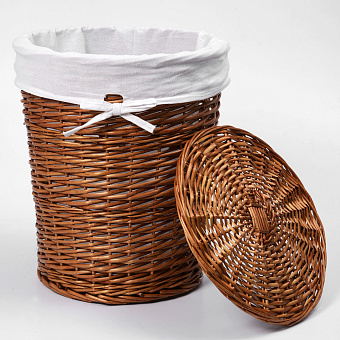 Корзина для белья WASSERKRAFT LEINE WB-350-L плетёная 85,15л