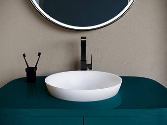 Раковина встраиваемая сверху SALINI MAREA 1802203MRH S-Stone матовая 41,5х41,5см