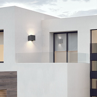 Светильник архитектурный Maytoni Fulton O572WL-L6B 6Вт IP54 LED чёрный