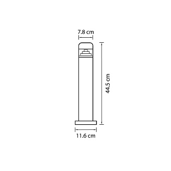 Светильник ландшафтный Lightstar Raggio 376907 6Вт IP55 LED чёрный