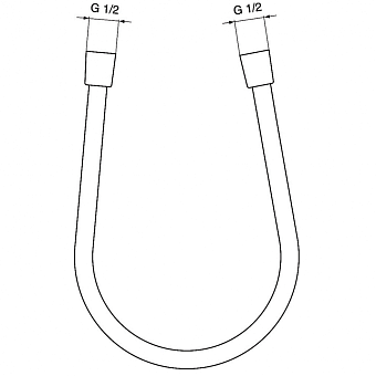 Душевой шланг IDEAL STANDARD A4109A5 175см magnetic grey