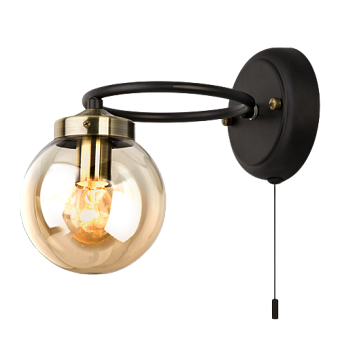 Бра Eurosvet Link 70104/1 черный 60Вт E14