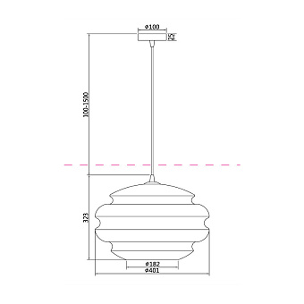 Светильник подвесной Maytoni Ruche P078PL-01AM 60Вт E27