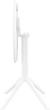 Стол раскладной Siesta Contract Sky Folding 60х60х74см пластик/сталь белый