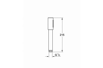 Ручной душ GROHE Sena Stick 26465GN0 Холодный рассвет