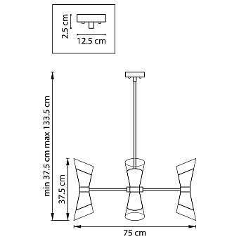 Люстра Lightstar Strato 817127 480Вт 12 лампочек E14