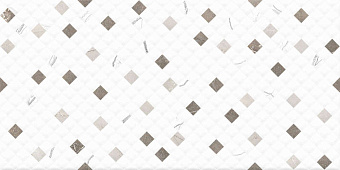 Декор Global Tile Siluet GT GT125VG белый 25х50см 1,375кв.м.