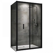 Угловое ограждение Abber Sonnenstrand AG07100B-S100B 195х100см стекло прозрачное
