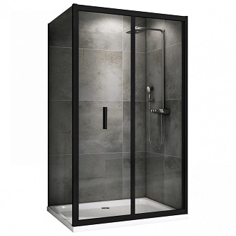 Угловое ограждение Abber Sonnenstrand AG07100B-S100B 195х100см стекло прозрачное