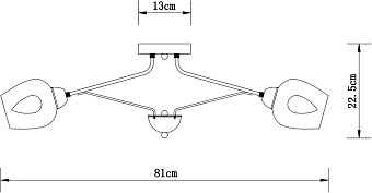 Люстра потолочная Arte Lamp BRIGHTON A2706PL-8CK 60Вт 8 лампочек E27