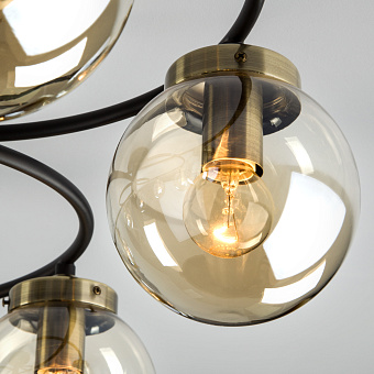 Светильник потолочный Eurosvet Link 70104/6 черный 60Вт E14