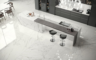 Неполированный керамогранит Atlas Concord Италия Marvel ASFE Calacatta Extra 45х90см 1,215кв.м.