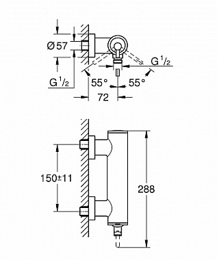 Смеситель для душа GROHE Atrio New 32650003 хром