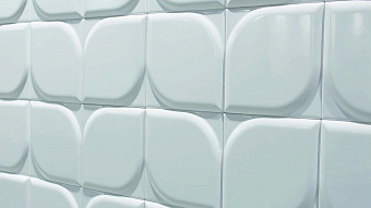 Настенная плитка WOW Essential 105110 Leaf White Gloss 12,5х12,5см 0,433кв.м. глянцевая