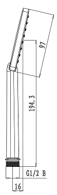 Ручной душ LEMARK LM1411C хром