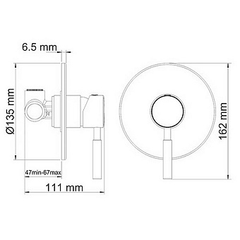 Смеситель для душа WASSERKRAFT Main 4151 хром