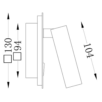 Бра Maytoni Ios 176 C175-WL-01-6W-MG 6,9Вт LED