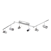 Светильник потолочный Eurosvet Mini Topper 20086/6 LED хром/черный жемчуг 30Вт LED