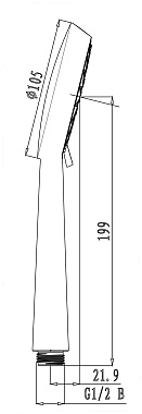 Ручной душ LEMARK LM0913C хром