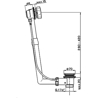 Слив-перелив Cisal Complementi ZA00575021