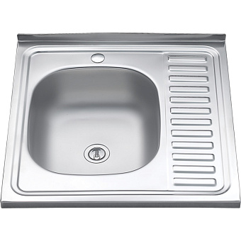 Мойка кухонная MELANA 6060 073 t L (*20) 60х60см хром