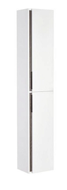 Пенал подвесной Акватон Рене 1A222003NRC80 25х31х85см белый/грецкий орех