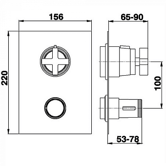 Смеситель для душа Cisal Barcelona BA01850321 хром