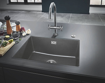 Мойка кухонная GROHE K700 31655AT0 61х46см серый гранит