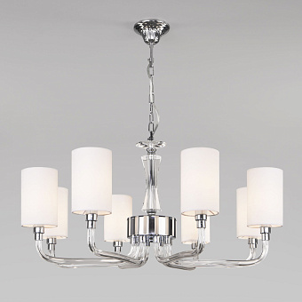 Люстра подвесная Eurosvet Catania 60120/8 хром Smart 40Вт 8 лампочек E14