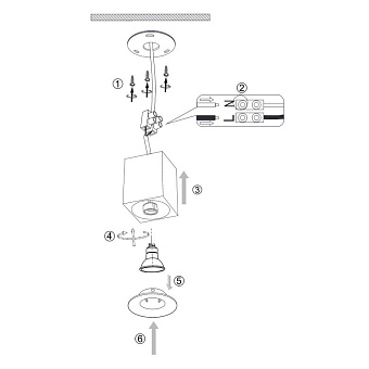 Светильник точечный накладной Maytoni Alfa C013CL-01W 50Вт GU10