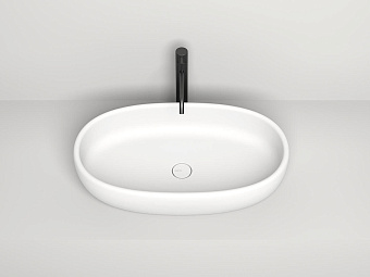 Раковина накладная SALINI LUCE 110721MRH S-Stone матовая 70х40см