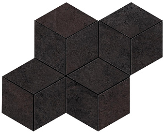 Керамическая мозаика Atlas Concord Италия Blaze A0UN Iron Mosaico Esagono Lapp 30х35см 0,42кв.м.