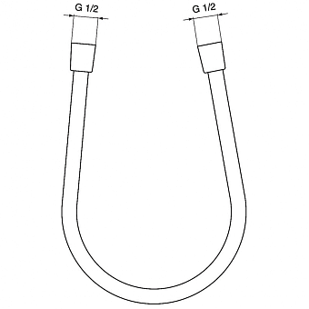 Душевой шланг IDEAL STANDARD A4109GN 175см Silver Storm