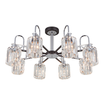 Люстра потолочная Eurosvet Tenia 70090/8 графит 60Вт 8 лампочек E14