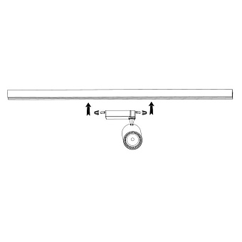 Трековый светильник Maytoni Vuoro TR003-1-12W3K-W 12Вт LED белый для однофазного трека
