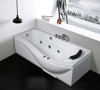 Ванна акриловая Gemy G9010 B L 173х83см пристенная