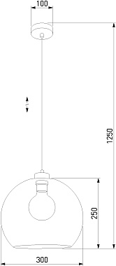 Светильник подвесной TK Lighting Cubus 2076 60Вт E27