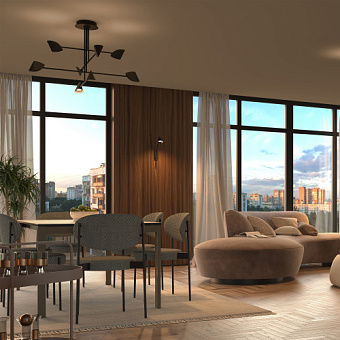 Люстра потолочная Mantra CAPUCCINA 7578 62Вт 8 лампочек LED