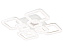 Люстра потолочная Ambrella ACRYLICA Original FA3921 208Вт 8 лампочек LED