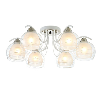 Светильник потолочный Freya Nikki FR5052-CL-06-W 60Вт E27