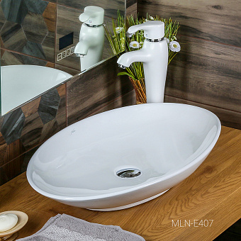Раковина накладная MELANA E407-805 61х42см
